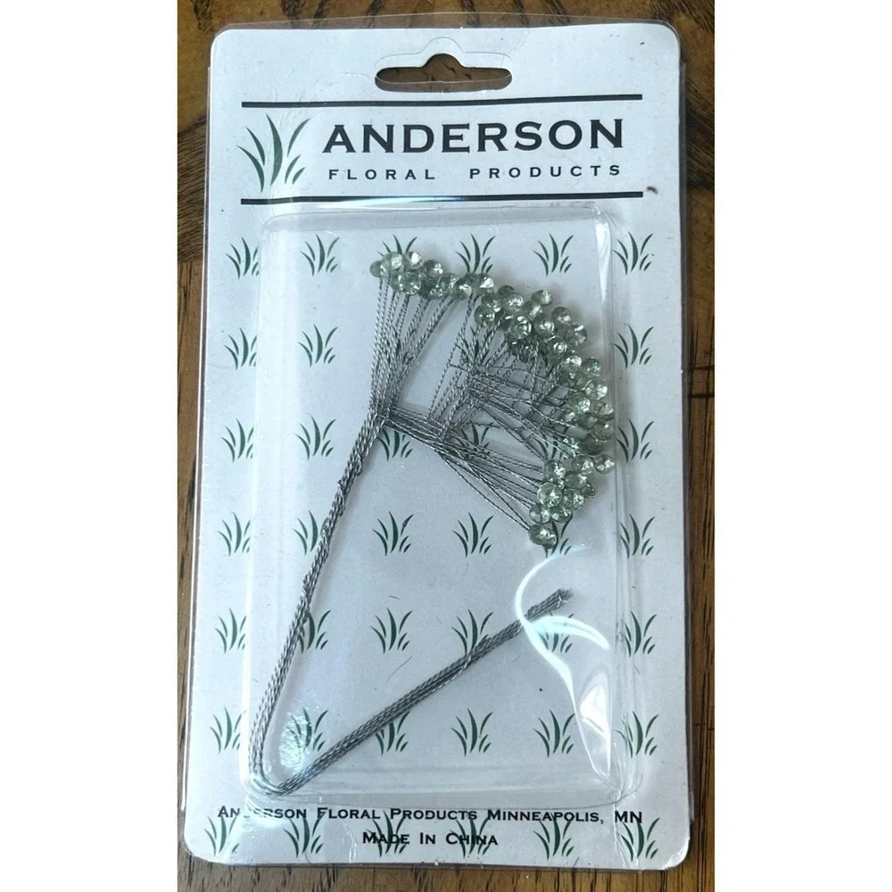 11 Packs Anderson Lt Green Rhinestone Sprays Floral Products 12 Stems NOS 202/LG